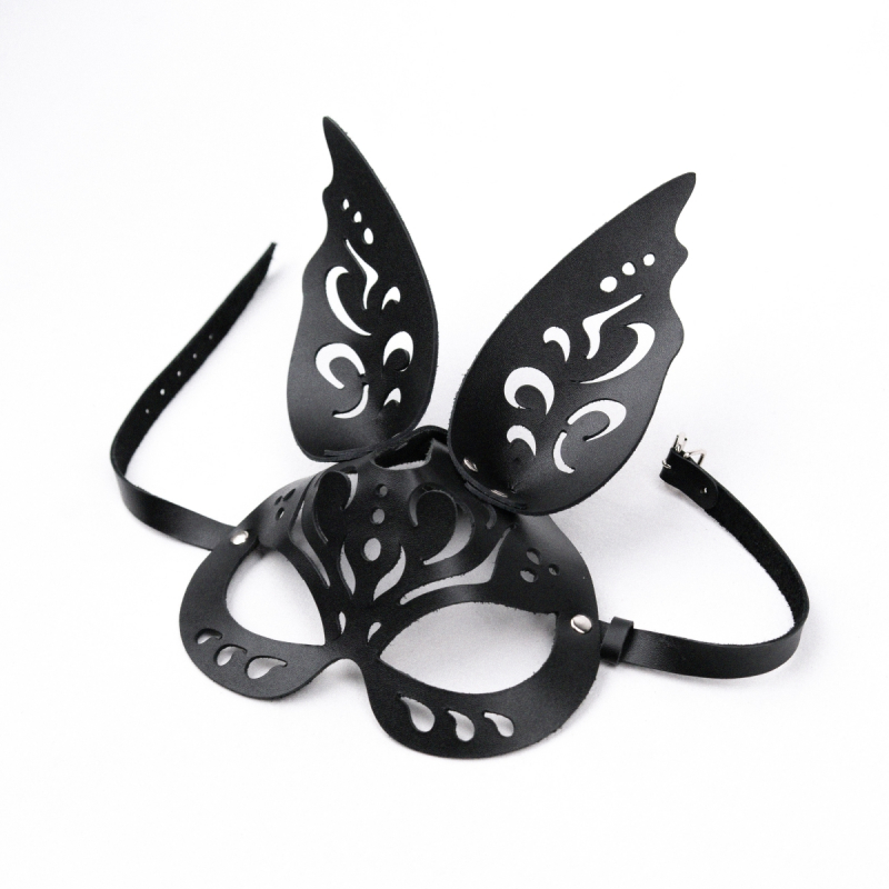 Маска зайки фигурная "Crazy Handmade" натуральная кожа 